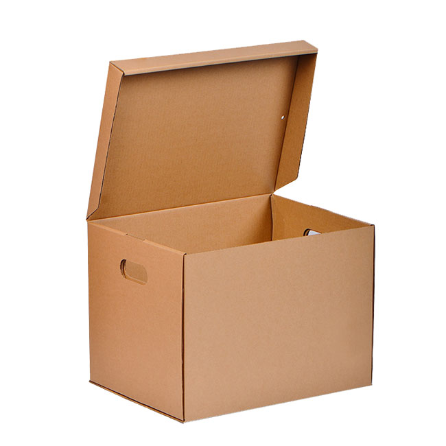 File Cardboard Storage Box with Lid