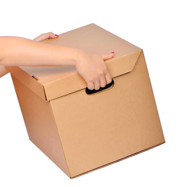 File Cardboard Storage Box with Lid