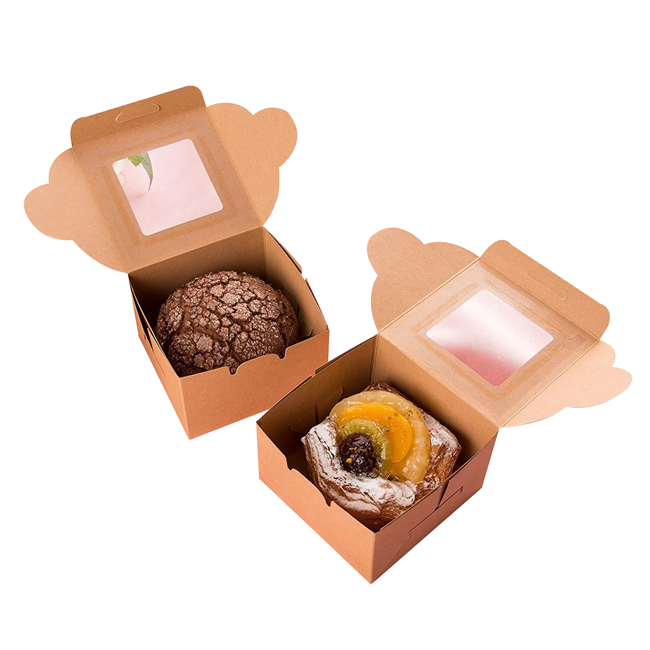 Food Bakery Pastry Kraft Packaging Box