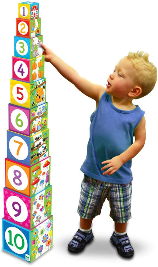 cardboard stacking cubes for kids