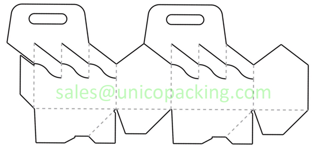 cardboard bottle carrier template