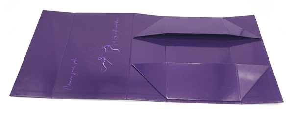 glossy color folding gift box