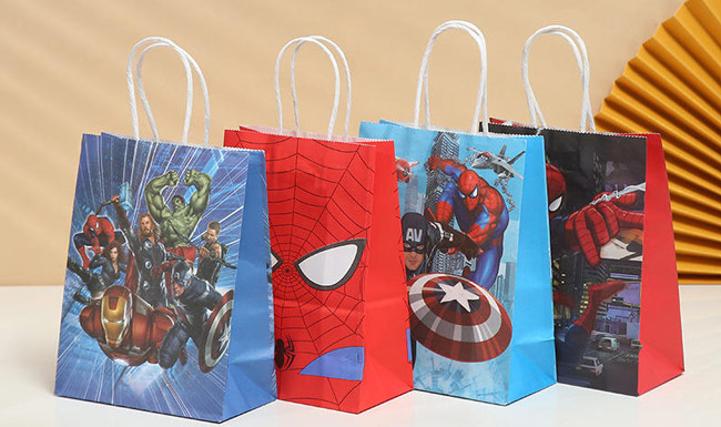 Cartoon Print Packaging Paper Bags