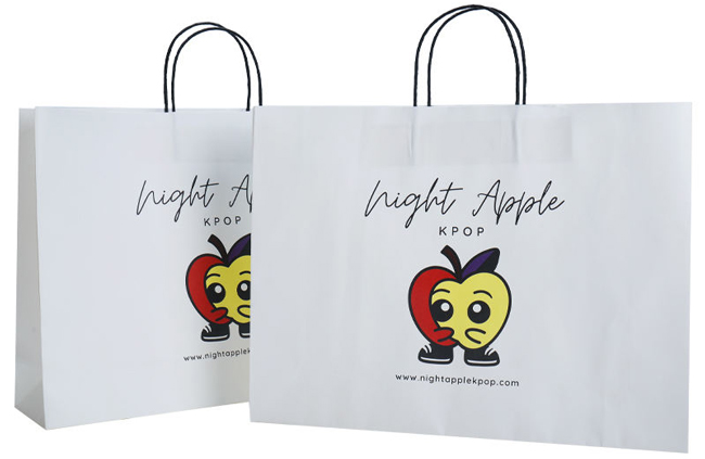 Custom Print Handled Paper Shopping Bag