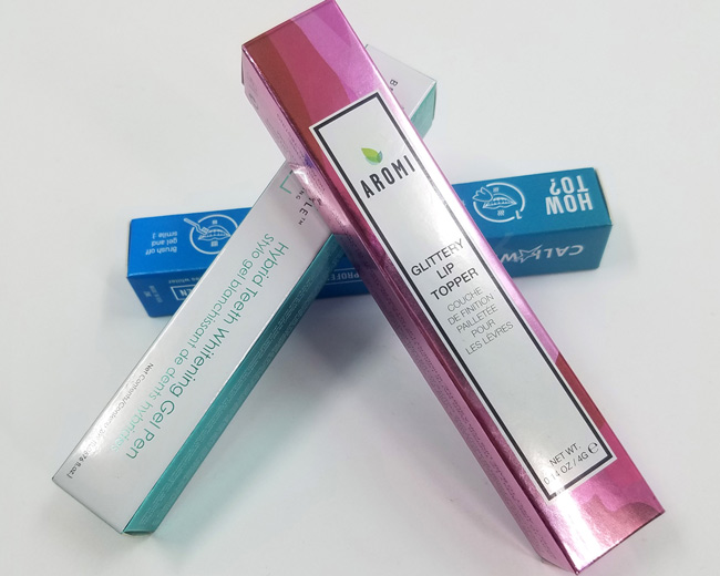 Luxury Metallic Paper Lipstick Packaging
