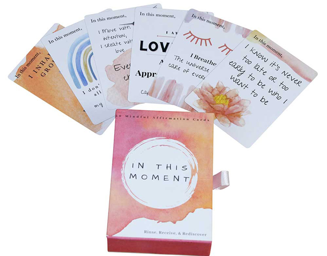 Custom Logo Print Affirmation Cards with Drawer Box