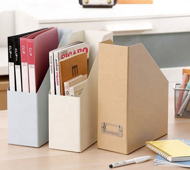 Desktop Cardboard Magazine File Holder