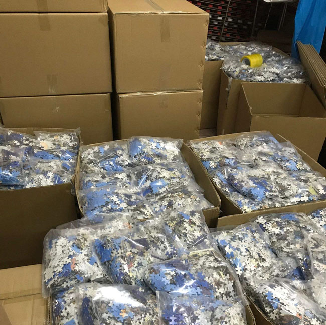 Custom Adult Jigsaw Puzzles in Production