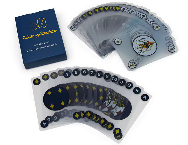 Plastic PVC Bridge Playing Cards Set