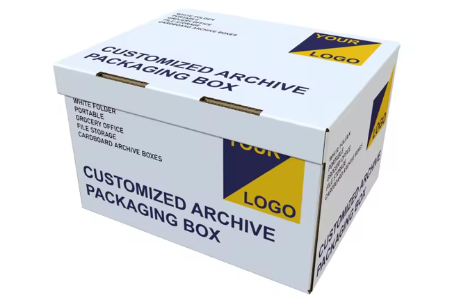 Custom Printed Cardboard Archive Boxes with Lid