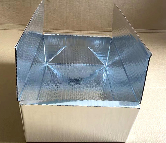 2 Sides Aluminum Foil Lined Insulated Shipping Box