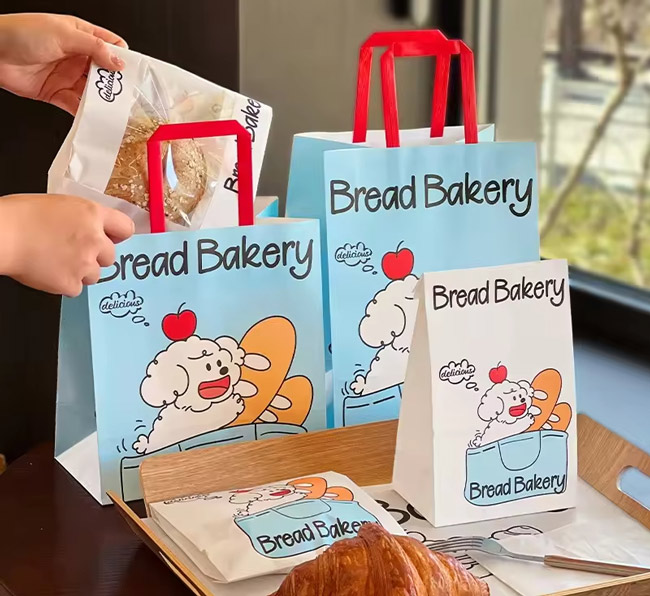Branded Takeaway Kraft Paper Bag