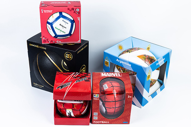 Custom Branded Corrugated Packaging Boxes for Football, Basketball Custom Branded Corrugated Packaging Boxes for Football, Basketball