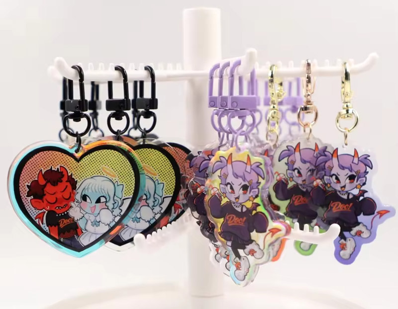 Custom Printed Clear Acrylic Keychains