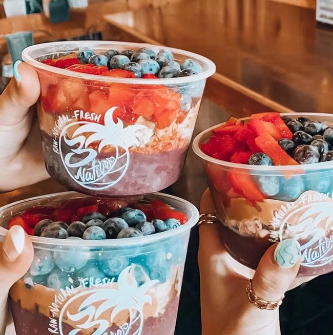 Custom Logo Acai PET Bowls