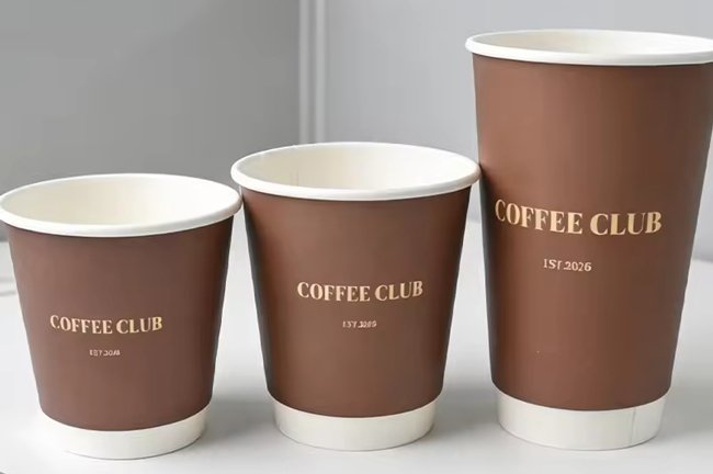 Custom Printed Coffee Club Paper Cups