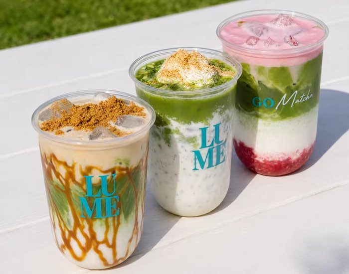 Custom Logo U Type Cold Drinks Plastic Cup