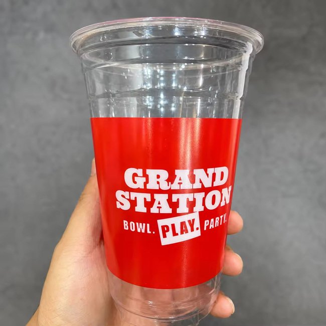 Custom Logo Printed 16oz Plastic Cups