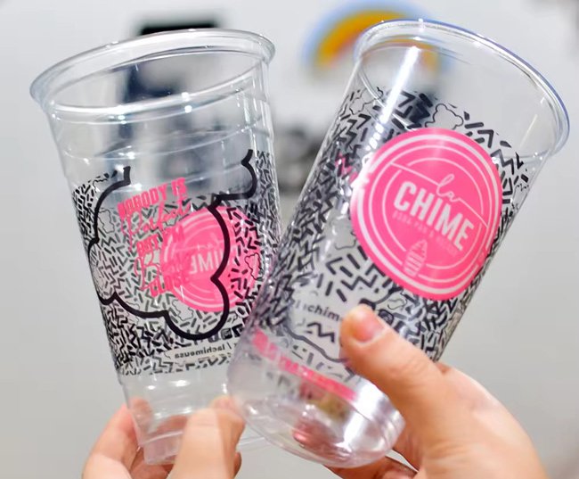 Custom Design Printed Disposable 16oz Cold Drinks PET Cups