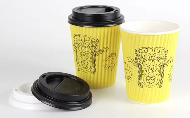 Custom Made Double Ripple Wall Paper Cups