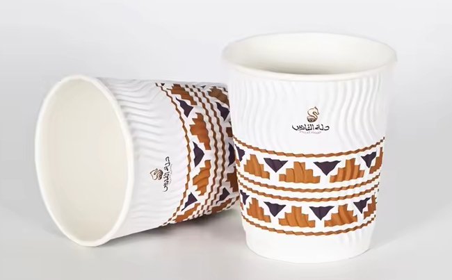 Disposable Ripple Wall Paper Coffee Cups